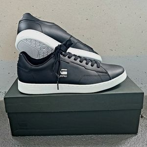 BNIB - G-Star Raw Cadet Leather Sneakers (Black, Men's Sz 10)